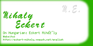 mihaly eckert business card